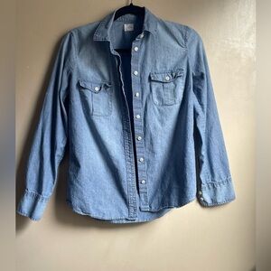 J.Crew the perfect Shirt button down 100% cotton preppy coastal boho